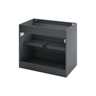 Modway - Bryn Fixation murale de 30" Vanité de salle de bain (lavabo non inclus) - Gris-6
