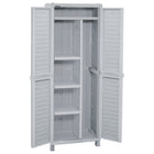 Dura Housewares - Armoire II utilitaire Dura - 25,6 L x 17,7 P x 74,4 H po - Gris-Répondra à tous vos besoins de rangement sur la terrasse extérieure