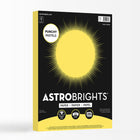Astrobrights - Papier pastel frappant, 8,5 po l x 11 po H, 24 lb, Citron frais, 200 feuilles (91739)-Poids de base : 89 gsm (24 lb)