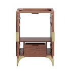 Modway - Daylight 24" Armoire à coiffeuse de salle de bain - Noyer-Rangement spacieux
