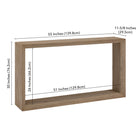Hudson&Canal - Console Osmond 55" L - Chêne gris vieilli-9