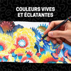 Uni - Crayons de couleur POSCA, mine souple - 4,0 mm - couleurs assorties - Paquet de 48-Estompage et superposition en douceur – La formule crémeuse hybride à base de cire glisse facilement sur le papier pour permettre des fondus harmonieux, des transitions douces, des ombrages subtils et une plus grande profondeur