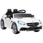 Aosom - Voiture électrique 12v pour enfant avec télécommande parentale - blanc-Une télécommande est incluse pour le contrôle parental 
