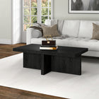 Hudson&Canal - Table basse rectangulaire Elna 44" L - Grain noir-Nettoyer avec un chiffon doux et sec, sans produits chimiques agressifs ni produits de nettoyage abrasifs