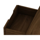 Manhattan Comfort - Rockefeller Table de Nuit 2 Tiroirs Style Mid-Century Modern 51 cm - Marron - Lot de 2-Assemblage à domicile requis Tout le matériel inclus