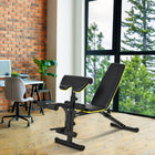 Soozier - Banc de musculation multifonction réglable-Multifonction : permet de réaliser des extensions, des inclinaisons latérales, des abdos, des crunchs inversés, des tirages haltères, des développés haltères et plus encore