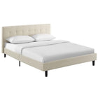 Modway - Linnea Lit plein, Beige-Base en contreplaqué polyester rembourré