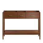 Modway - Zaire 48" compatible double évier Armoire de toilette de salle de bain (lavabo non inclus) - Noyer-9