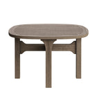 Modway - Saratoga Square Terrasse extérieure Bois de teck Table d’appoint - Gris vieilli-9