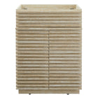 Modway - Render 24" Faux travertin Armoire de toilette de salle de bain (évier non inclus) - Travertin-Portes à lattes à fermeture douce