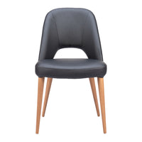 Zuo - Leith Chaise de salle à manger - Noir - Ensemble de 2-Tissu durable et confort moelleux