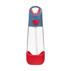 b.box - Bouteille Tritan - 600ml - Flamme Bleue-Forme triangulaire unique, facile à saisir pour les enfants