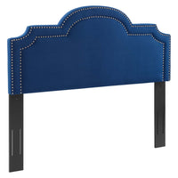 Modway - Belinda Performance Velvet Tête de lit King/King de Californie, Marine-Tête de lit King/King de Californie
