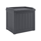Suncast - Petit coffre de terrasse 22 gal avec siège de rangement - Cyberspace-La construction en résine toutes saisons offre une résistance à l’eau et une protection contre les rayons UV.