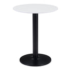 Zuo - Alto Table bistrot - Blanc/Noir-Couleur: Blanc/Noir