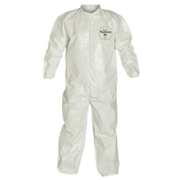 Dupont – Combinaison de protection personnelle Tychem SL, collet, glissière, élastique, blanc, 3TG, 3/paquet (SL125B-3XL)-Couleur : Blanc/Blanc