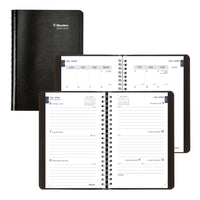 Blueline - Agenda Scolaire Hebdomadaire/Mensuel - 8 po H x 5 po l - Noir - Bilingue-13 mois, de juillet à juillet