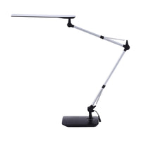Bostitch - Lampe de bureau à DEL à double bras oscillant - blanc-Longue Portée - Un Bras Étendu De 49 Pouces Permet De L'Ajuster Facilement Au-Dessus Les Moniteurs Et Autres Objets