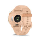 Garmin - vivoactive 6, Rose métallisé avec bracelet Rose métallisé-ÉCRAN LUMINEUX ET LONGUE DURÉE DE VIE DE LA BATTERIE - Cette montre intelligente dispose d'un écran AMOLED lumineux et d'une autonomie allant jusqu'à 11 jours.
