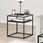 Hudson&Canal - Table d'appoint carrée Ada 20 po de largeur - Bronze noirci-Caractéristiques assemblage facile