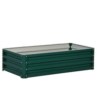 Outsunny - Jardin surélevé 4 pi x 2 pi x 1 pi - vert foncé-La meilleure et la plus simple façon de cultiver votre propre jardin à la maison 
