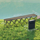 Outsunny - Banc d'équipe pliant portable 6 places pour sports de plein air-Conception légère et pliable avec sac de transport pour un déplacement facile  