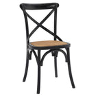 Modway - Gear Fauteuil d’appoint de salle à manger Ensemble de 4 - Noir-6
