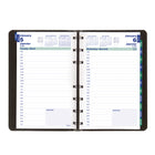 Blueline - 2027 agenda quotidien MiracleBind avec reliure à double spirale – 8 po x 5 po – noir – bilingue-Reliure spirale double avec couverture souple aspect lézard