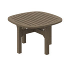 Modway - Saratoga Square Terrasse extérieure Bois de teck Table d’appoint - Gris vieilli-8