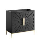 Modway - Awaken 36" Armoire à coiffeuse de salle de bain - Noir-Armoire de toilette moderne pour salle de bain