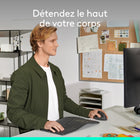 Logitech - Lift Left Souris Ergonomique Verticale - Graphite-Plus relax pour une concentration au max : Travaillez avec une souris d'ordinateur sans fil dotée de boutons personnalisables, de clics silencieux et d'un défilement fluide