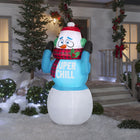 GEMMY - Bonhomme de neige gonflable de Noël animé et frissonnant - 183 cm-Comprend des piquets et des attaches