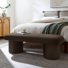 Modway - Orla Performance Velvet Banc - Marron chocolat-Pieds cylindriques ronds