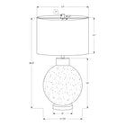 Monarch Specialties - Luminaire - 27 po H Lampe De Table - Résine Beige - Abat-Jour Ivoire / Crème - Contemporain-Bénéficiez d'une garantie limitée de 2 ans contre tout défaut, pour que votre solution d'éclairage élégante résiste à l'épreuve du temps