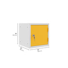 Ceha Canada - Caisson-casier cubique OKK de 12 po - Porte jaune-COMPLÈTEMENT SOUDÉ ET ASSEMBLÉ : Arrive prêt à l'emploi, vous faisant gagner du temps et des efforts, tout en offrant une construction robuste pour une utilisation durable