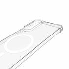 Blu Element - Étui DropZone Rugged Transparent avec aimants pour Galaxy S25 Edge – Transparent-Rebords surélevés pour protéger la caméra et l’écran