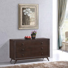 Modway - Tracy Bois Commode, Cappuccino-MDF et caoutchouc