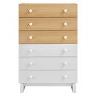 Modway - Nolia Bloc de couleur à 6 tiroirs Coffre commode, Chêne Blanc-7