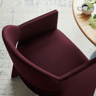 Modway - Talia Performance Velvet Fauteuil à manger - Mûrier-Siège/dossier rembourré fixe