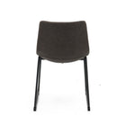 Brassex - Chaise de visite 692481 Caden - ensemble de 2 - brun vintage-Structure en acier avec revêtement en poudre