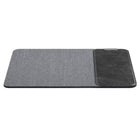 General Supply Goods + Co - Chargeur sans fil 10 W - tapis de souris enroulable - Charbon-Cuir végétalien lisse