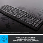 Logitech - Ensemble clavier et souris sans fil MK235, noir, anglais (920-007897)-100 touches à profil bas avec 12 touches de raccourci intégrées