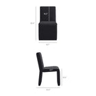 Modway - Emory Tissu tapis Fauteuil d’appoint de salle à manger in Ébène-Tissu tissé Slub Weave Tissage