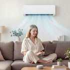HOMCOM - climatiseur mini-split 18000 BTU avec Wifi - blanc-Fonctionnement ultra-silencieux pour une détente sans perturbation à seulement 28 dB