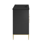 Modway - Awaken 48" Vanette de salle de bain - Noir noir-Matchs non inclus