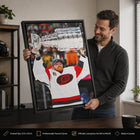Frameworth - Frederik Andersen Toile encadrée 20 po H x 29 po l Carolina Hurricanes Champions de la Coupe Stanley 2026 - Sous licence officielle LNH/AJLNH-Fabrique au Canada par Frameworth depuis 1992