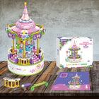 Contixo - Ensemble de blocs de construction de carrousel avec boîte à musique - 488 pièces-La fantaisie décorative redéfinie : dites bonjour à plus qu'un jouet, c'est une décoration qui insuffle aux pièces un charme fantaisiste. Transformez les espaces en pays des merveilles, où les rêves et la créativité tourbillonnent ensemble, laissant tous les cœurs débordants de joie