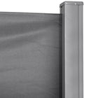 Outsunny - store latéral rétractable 118 po x 63 po avec résistance aux rayons UV et au vent - gris clair-Fonction de rembobinage automatique, se tire facilement à l'aide de la poignée
