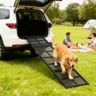 PawHut - rampe de voiture pour chien 75 po pour grands chiens - pliante et portable-Sa surface extra-large de 19,7 po (50 cm) offre confiance et stabilité aux chiens anxieux 