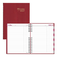 Brownline - 2027 agenda quotidien CoilPro – 10 po x 7 7/8 po – rouge-12 mois: janvier 2027 à décembre 2027